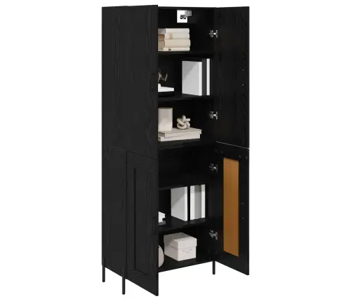 Kõrgushein Must Tamm 69,5 X 34 X 180 Cm Tehispuit