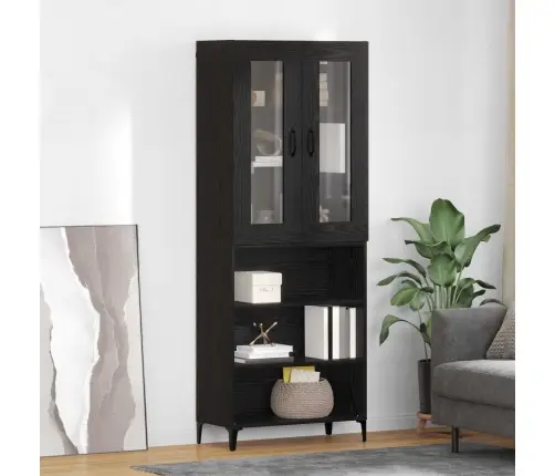 Kõrgushein Must Tamm 69,5 X 34 X 180 Cm Tehispuit