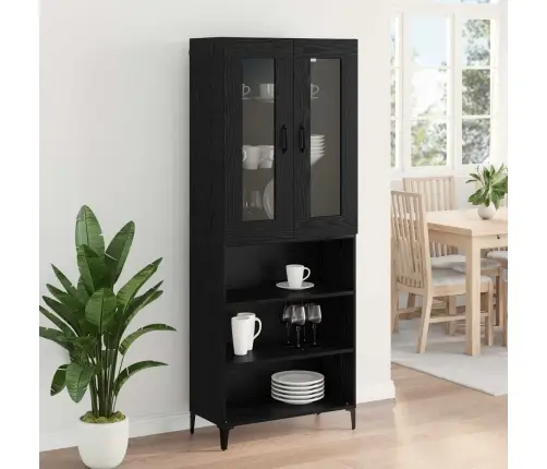 Kõrgushein Must Tamm 69,5 X 34 X 180 Cm Tehispuit