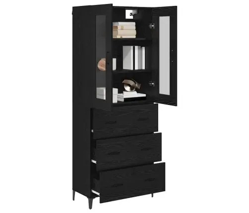 Kõrgushein Sahtliga Must Tamm 69,5 X 34 X 180 Cm Tehispuit