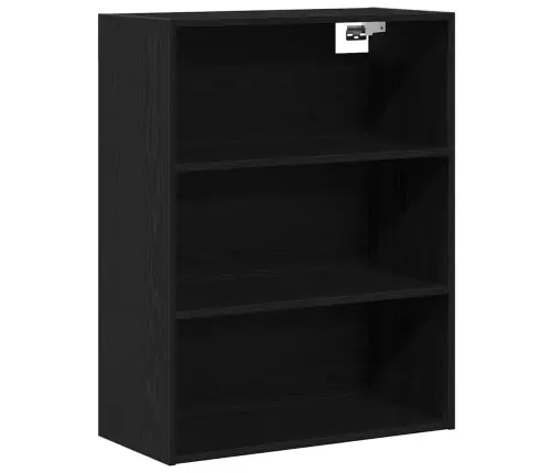 Augstais Skapītis 2 Pcs Melns Ozolkoks 69,5 X 34 X 180 Cm Vidaxl