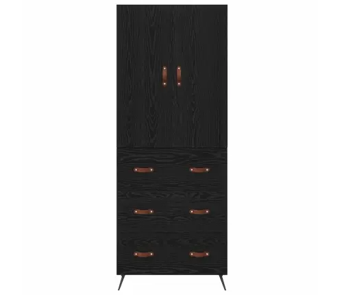 Kõrgushein Sahtliga Must Tamm 69,5 X 34 X 180 Cm Tehispuit