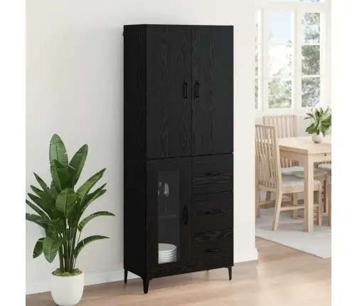 Kõrgushein Sahtliga Must Tamm 69,5 X 34 X 180 Cm Tehispuit