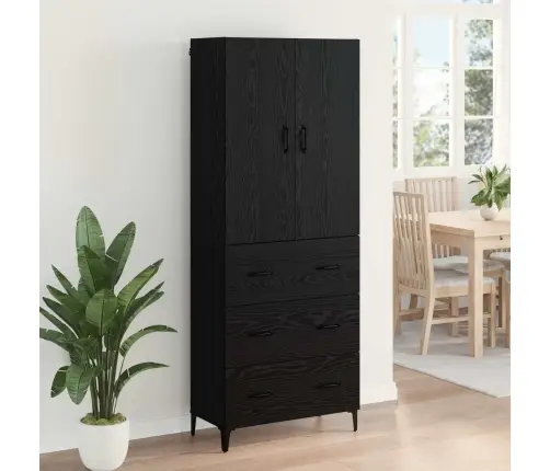 Kõrgushein Sahtliga Must Tamm 69,5 X 34 X 180 Cm Tehispuit