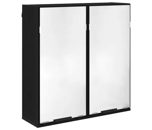 Vannitoa Mööbleset Sahtliga Riiuliga 4 Pcs Must Tamm Tehispuit