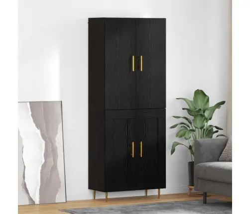 Kõrgushein Must Tamm 69,5 X 34 X 180 Cm Tehispuit