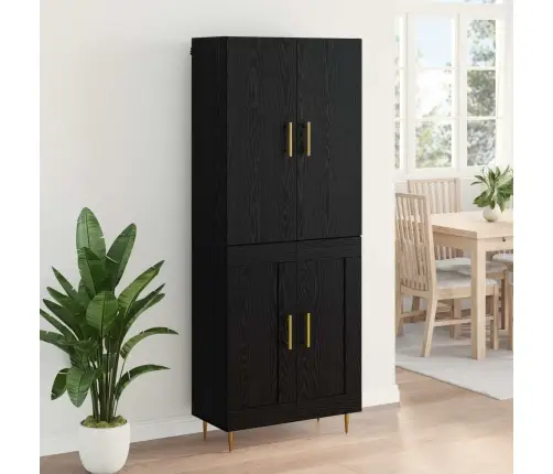 Kõrgushein Must Tamm 69,5 X 34 X 180 Cm Tehispuit