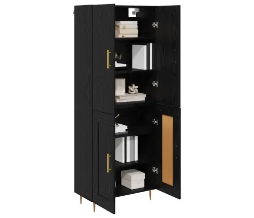 Kõrgushein Must Tamm 69,5 X 34 X 180 Cm Tehispuit