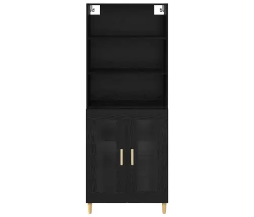 Kõrgushein Must Tamm 69,5 X 34 X 180 Cm Tehispuit