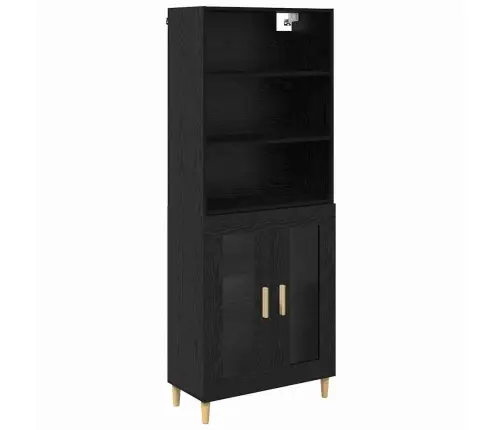 Kõrgushein Must Tamm 69,5 X 34 X 180 Cm Tehispuit