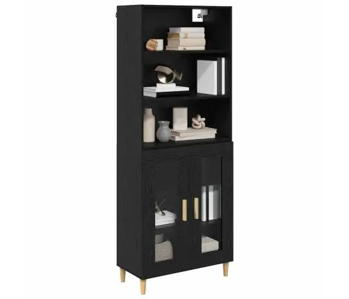 Kõrgushein Must Tamm 69,5 X 34 X 180 Cm Tehispuit