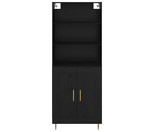 Kõrgushein Sahtliga Must Tamm 69,5 X 34 X 180 Cm Tehispuit