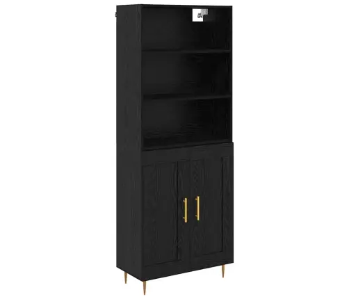 Kõrgushein Sahtliga Must Tamm 69,5 X 34 X 180 Cm Tehispuit