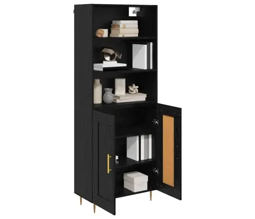 Kõrgushein Sahtliga Must Tamm 69,5 X 34 X 180 Cm Tehispuit