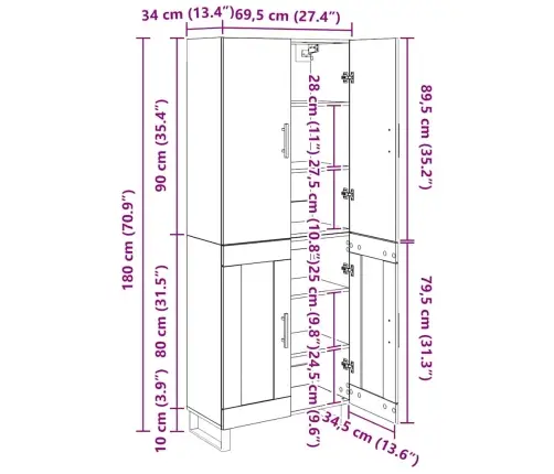 Kõrgushein 2 Pcs Must Tamm Kunstlik Puit Ja Klaas
