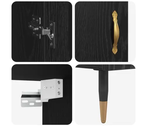 Augstais Skapītis Melns Ozolkoks 69,5 X 34 X 180 Cm Vidaxl