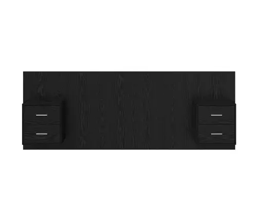 Peatoed Kapiga Sahtliga Peaga 3 Pcs Must Tamm Tehispuit