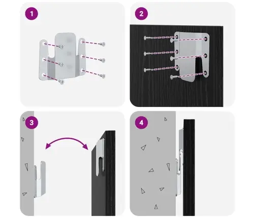 Peatoed Kapiga Sahtliga Peaga 3 Pcs Must Tamm Tehispuit