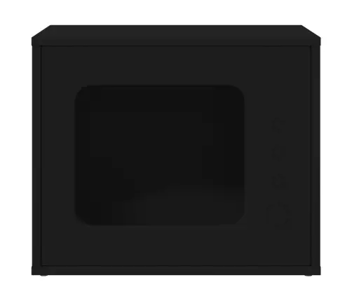 Kaķu Māja Melna 51 X 30 X 42 Cm Inženierijas Koks Vidaxl