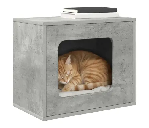 Kaķu Māja Betons 51 X 30 X 42 Cm Inženierijas Koks Vidaxl