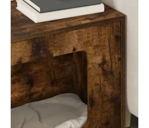 Kaķu Māja Dūmaka Ozols 51 X 30 X 42 Cm Inženierijas Koks Vidaxl