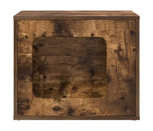 Kaķu Māja Dūmaka Ozols 51 X 30 X 42 Cm Inženierijas Koks Vidaxl