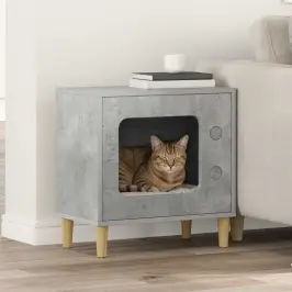 Katės Namelis Betoninė 51 X 30 X 52 Cm Apdirbta Mediena