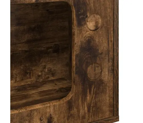 Kaķu Māja Dūmaka Ozols 51 X 30 X 52 Cm Inženierijas Koks Vidaxl