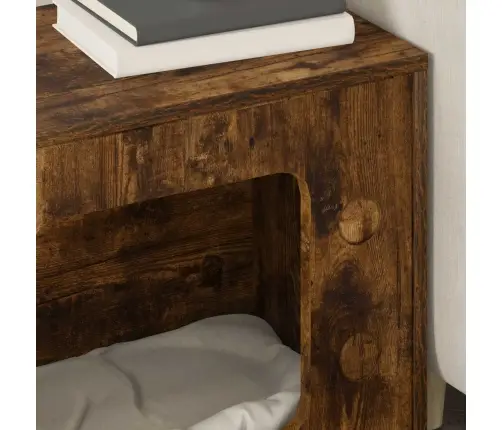 Kaķu Māja Dūmaka Ozols 51 X 30 X 52 Cm Inženierijas Koks Vidaxl