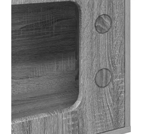 Kaķu Māja Pelēks Sonoma 51 X 30 X 52 Cm Inženierijas Koks Vidaxl