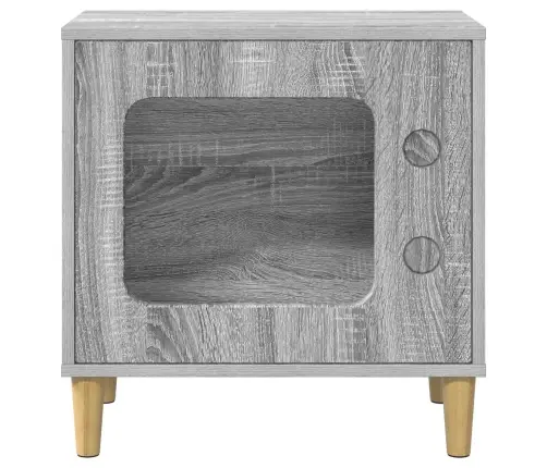 Kaķu Māja Pelēks Sonoma 51 X 30 X 52 Cm Inženierijas Koks Vidaxl