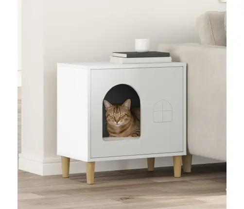 Kassi Maja Valge 51 X 30 X 52 Cm Tehispuit