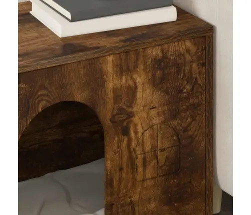 Kaķu Māja Dūmaka Ozols 51 X 30 X 52 Cm Inženierijas Koks Vidaxl