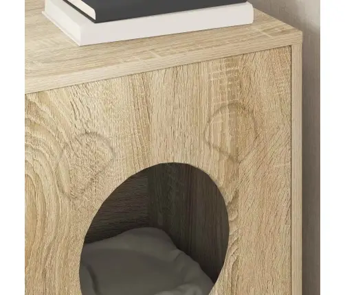 Kaķu Māja Sonoma 42,5 X 40 X 53 Cm Inženierijas Koks Vidaxl