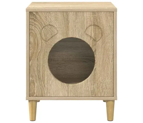 Kaķu Māja Sonoma 42,5 X 40 X 53 Cm Inženierijas Koks Vidaxl