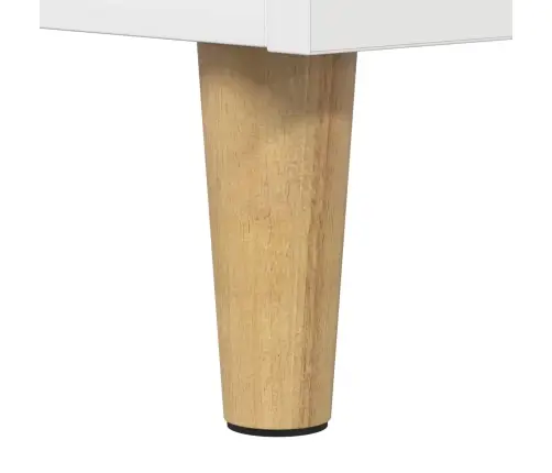 Kaķu Māja Spīdīga Balta 42,5 X 40 X 52,5 Cm Inženierijas Koks Vidaxl