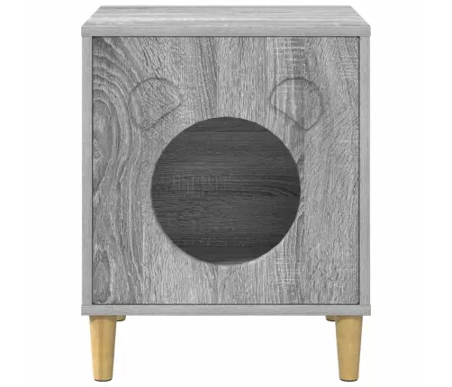 Kaķu Māja Pelēks Sonoma 42,5 X 40 X 52,5 Cm Inženierijas Koks Vidaxl