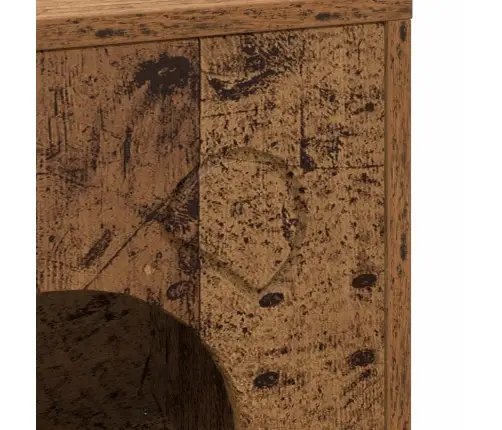 Kaķu Māja Vecs Koks 42,5 X 40 X 52,5 Cm Inženierijas Koks Vidaxl