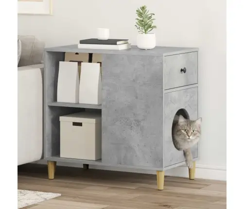 Kassi Maja Betoon 72 X 42.5 X 70 Cm Tehispuit