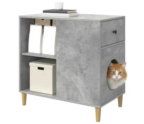 Kassi Maja Betoon 72 X 42.5 X 70 Cm Tehispuit