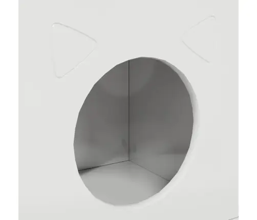 Kaķu Māja Spīdīga Balta 72 X 42.5 X 70 Cm Inženierijas Koks Vidaxl