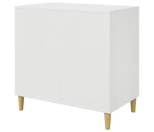 Kaķu Māja Spīdīga Balta 72 X 42.5 X 70 Cm Inženierijas Koks Vidaxl