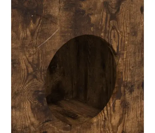 Kaķu Māja Dūmaka Ozols 72 X 42.5 X 70 Cm Inženierijas Koks Vidaxl