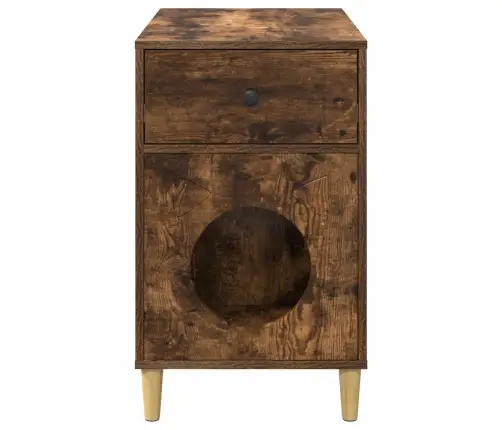 Kaķu Māja Dūmaka Ozols 72 X 42.5 X 70 Cm Inženierijas Koks Vidaxl