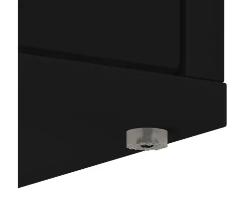 Kaķu Māja Melna 42,5 X 40 X 53,5 Cm Inženierijas Koks Vidaxl