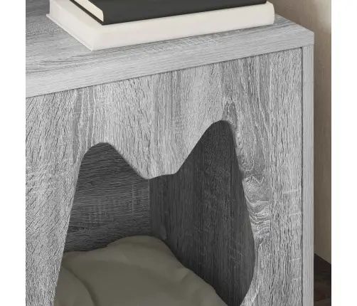 Katės Namelis Pilkas Sonoma 42,5 X 40 X 53,5 Cm