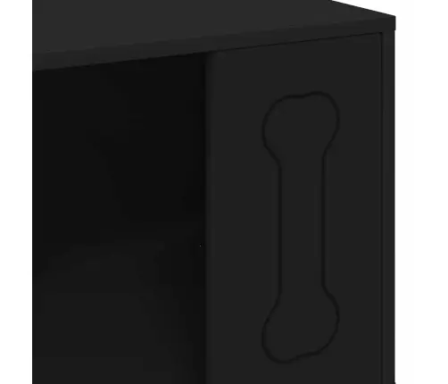 Suņu Māja Melna 44 X 42 X 49 Cm Inženierijas Koks Vidaxl