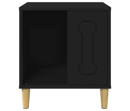 Suņu Māja Melna 44 X 42 X 49 Cm Inženierijas Koks Vidaxl