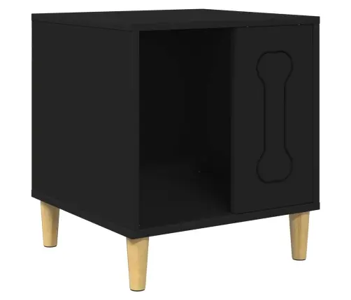 Suņu Māja Melna 44 X 42 X 49 Cm Inženierijas Koks Vidaxl