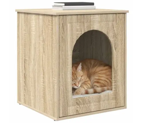 Kaķu Māja Sonoma 53 X 52 X 62 Cm Inženierijas Koks Vidaxl